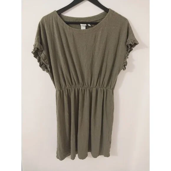 H&M | Dresses | Hm Olive Green Linen Blend Short Sleeve Summer Dress Sz S | Poshmark H&M | Dresses | Hm Olive Green Linen Blend Short Sleeve Summer Dress Sz S | Poshmark